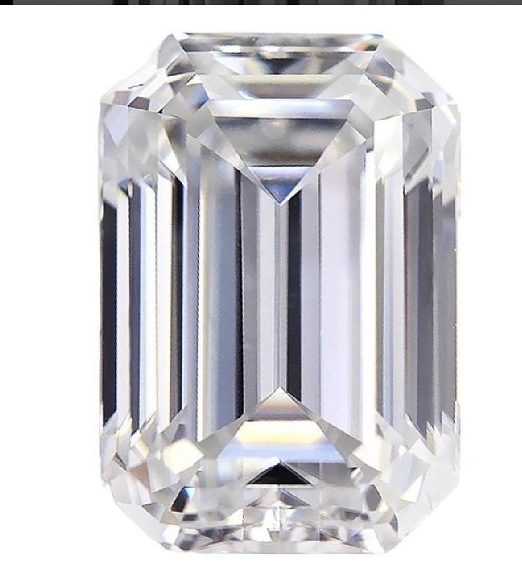 1 ct Emerald cut Diamond Moissanite (Loose Diamond)