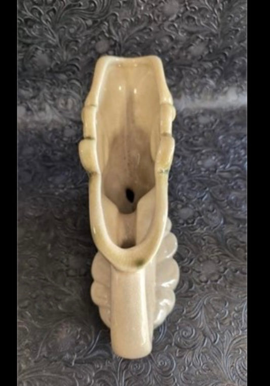 Pair of Mid-Century Cornucopia Vases