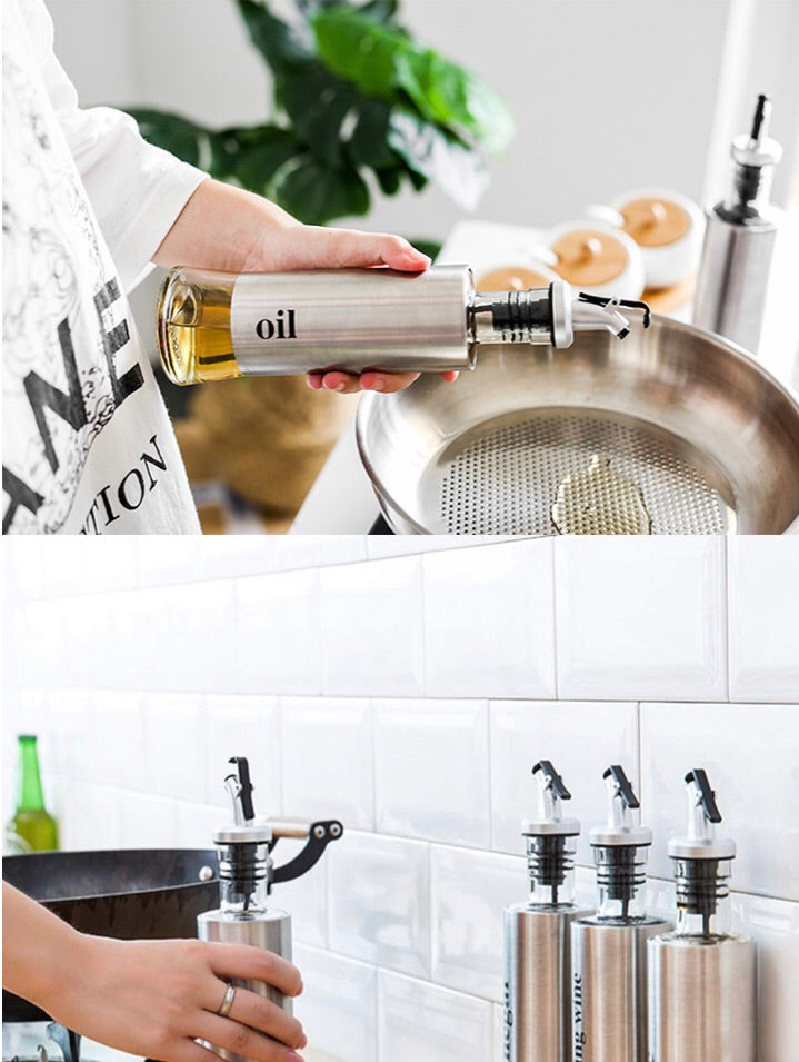Stainless Steel Cooking Oil Bottle
