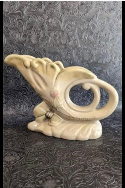 Pair of Mid-Century Cornucopia Vases