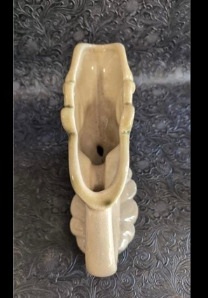 Pair of Mid-Century Cornucopia Vases