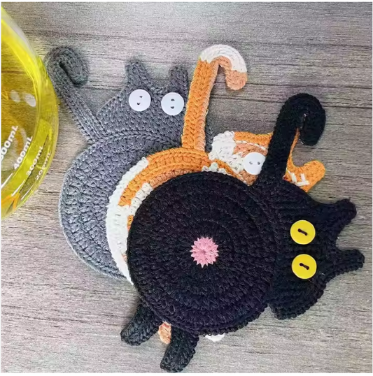 Funny Cat Coasters
