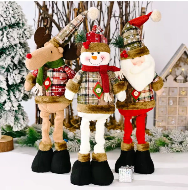Santa Claus, Elk, and Snowman Christmas Decor for Home
