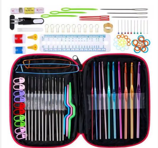 100pc Crochet Kit Tools Hook Set