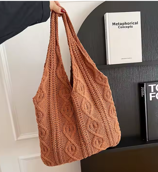 Light Weight Knitted Women's Tote Bags