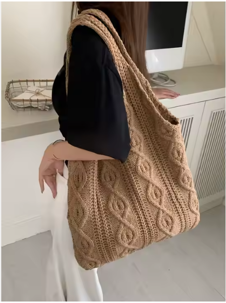 Light Weight Knitted Women's Tote Bags